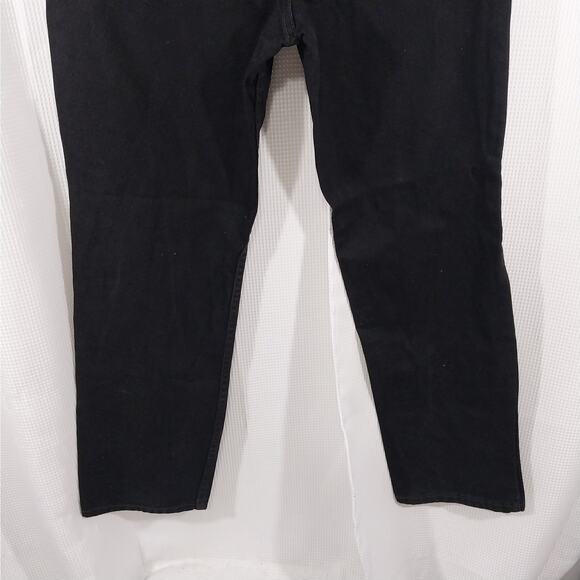 LEVI'S! LEVI STRAUSS & CO.! CLASSIC BLACK DENIM RELAXED JEANS, 550! SZ 32 X 42 - Picture 7 of 13